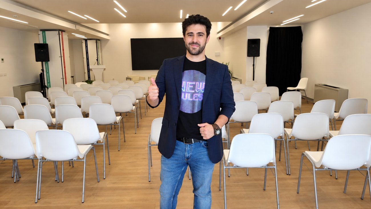 Nefta Nervo en una charla