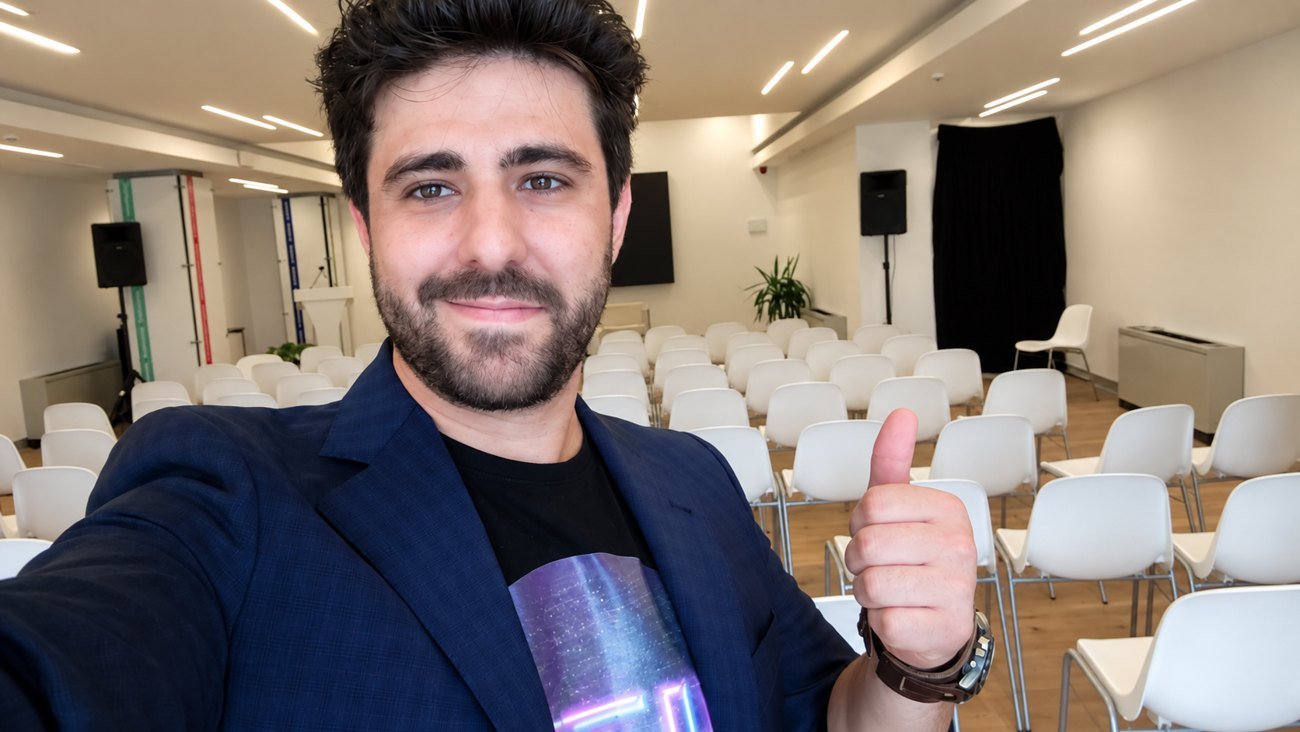 Nefta Nervo en un evento